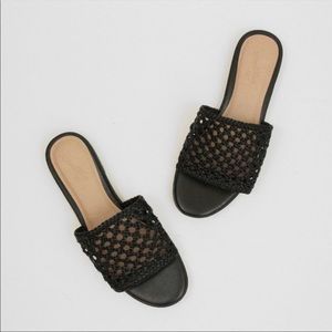 🌸 boho ✌🏼 woven slide sandals size 6.5